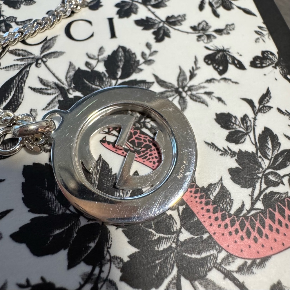 Gucci Silver Interlocking G Necklace (925 silver) - Picture 4 of 7